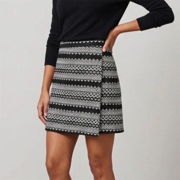 LOFT Dresses & Skirts - Ann Taylor LOFT womens pencil skirt sz 4 southwest tweed career faux wrap mini